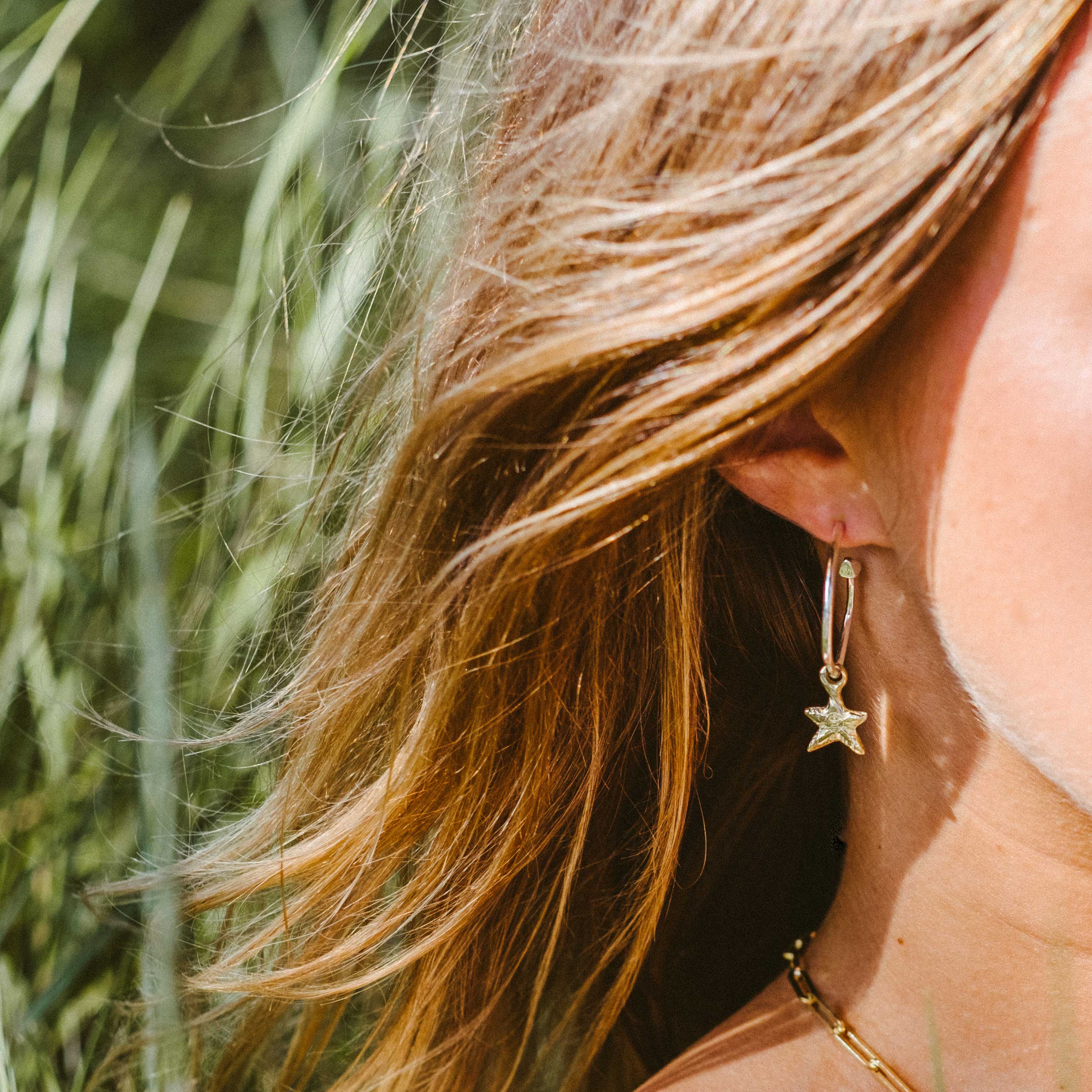 Maxi Cupid Hoops With Mini Star Charms