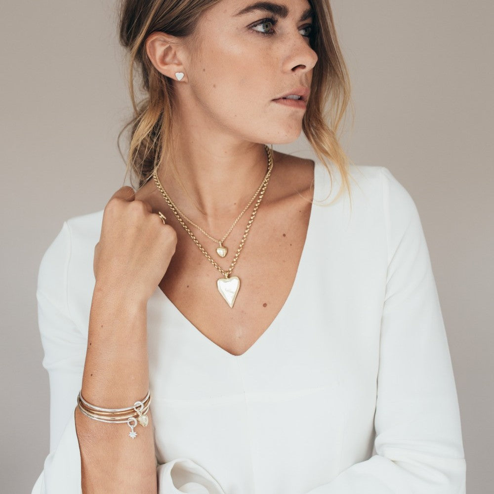 Gold Maxi Heart Necklace