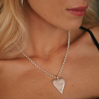 Silver Maxi Heart Necklace