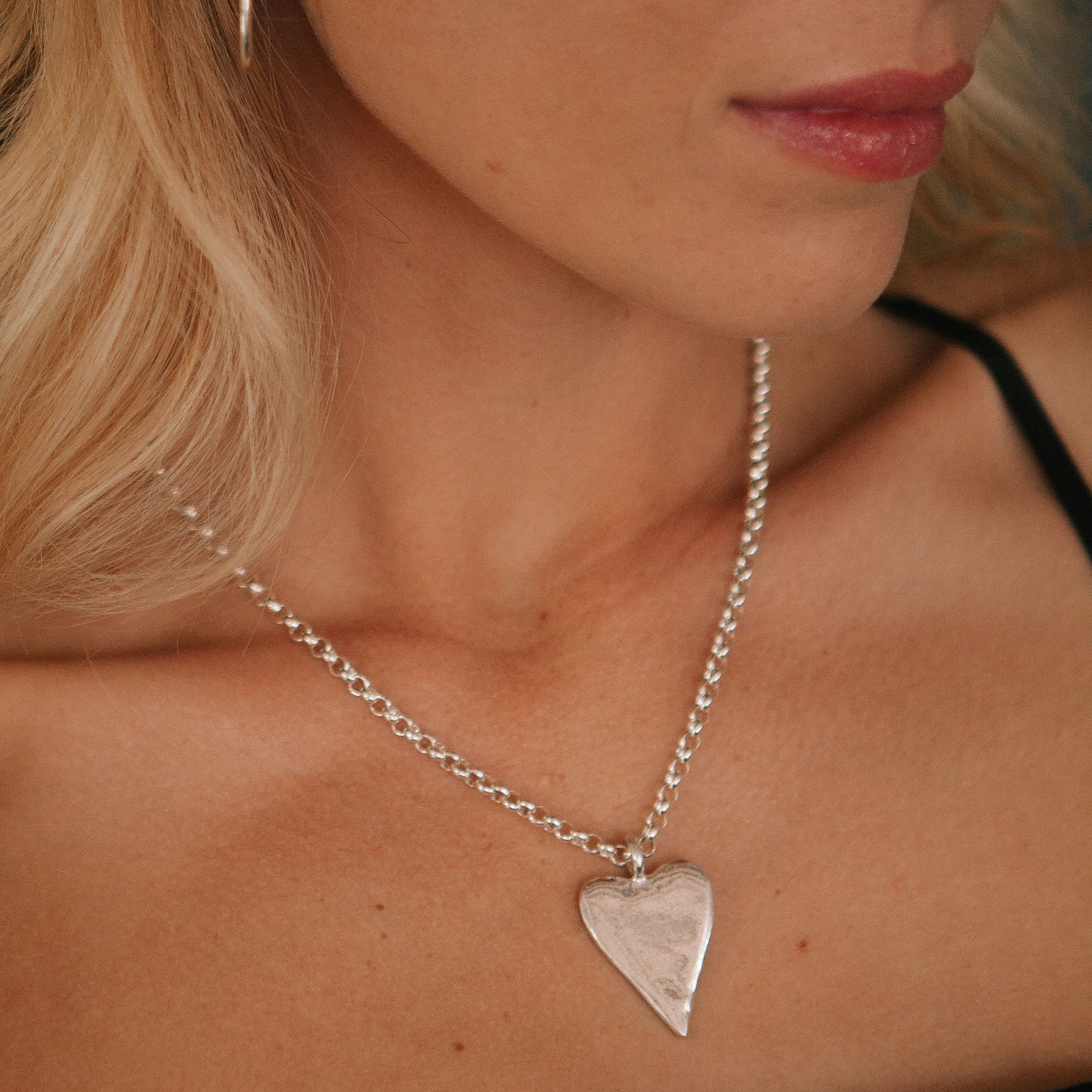 Silver Maxi Heart Necklace