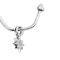 Maxi Cupid Hoops With Baby North Star Charms