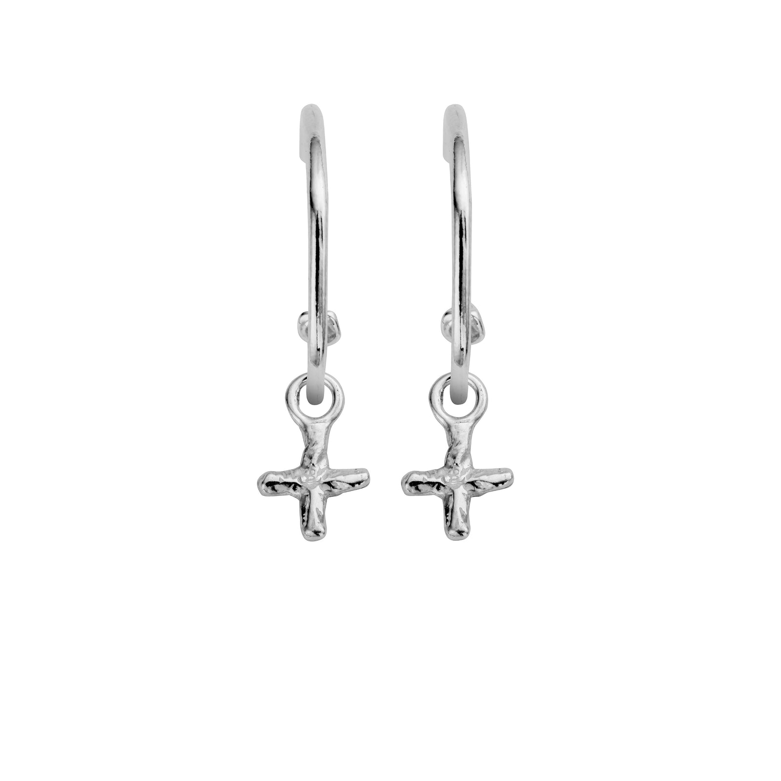 Maxi Cupid Hoops With Mini Kiss Charms