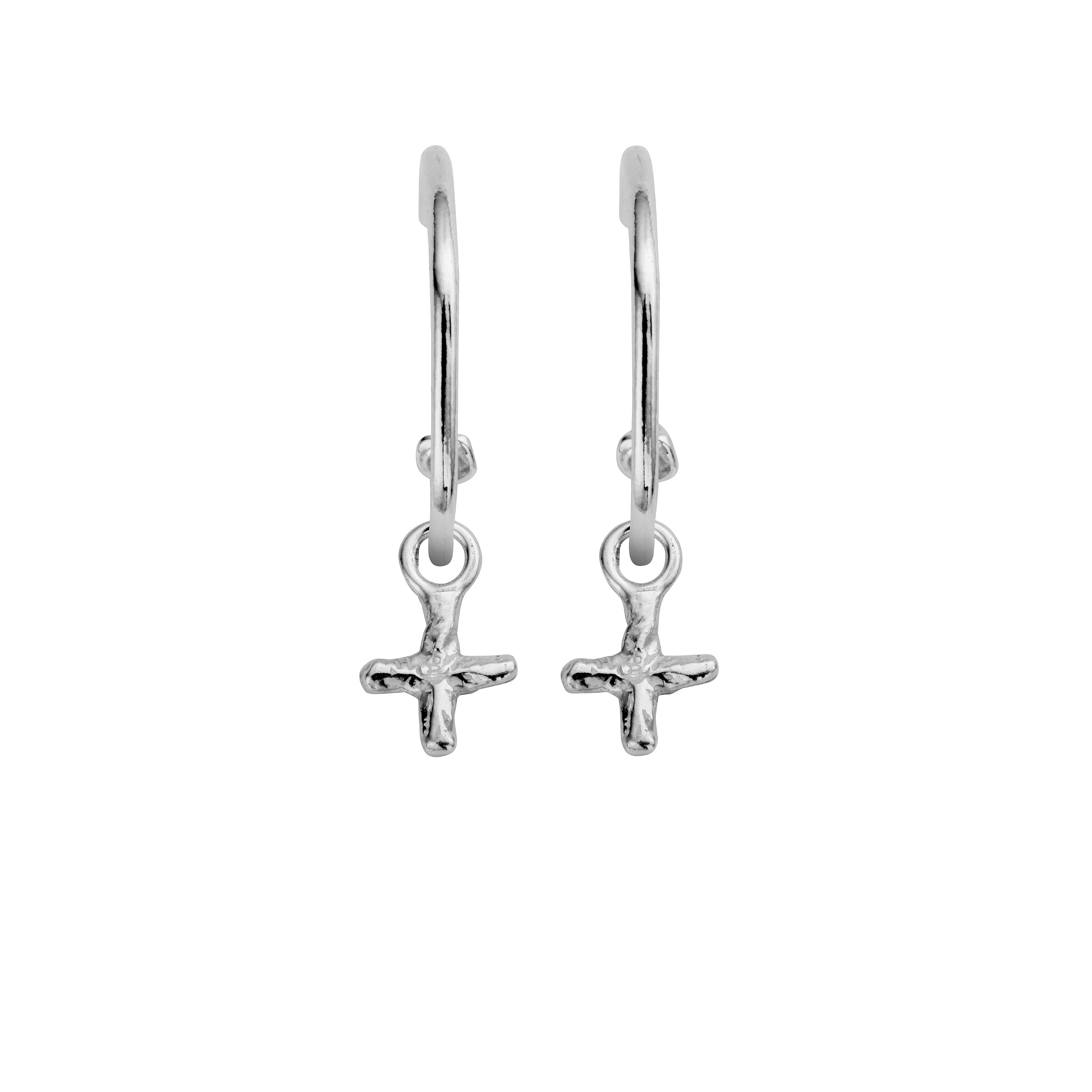 Maxi Cupid Hoops With Mini Kiss Charms