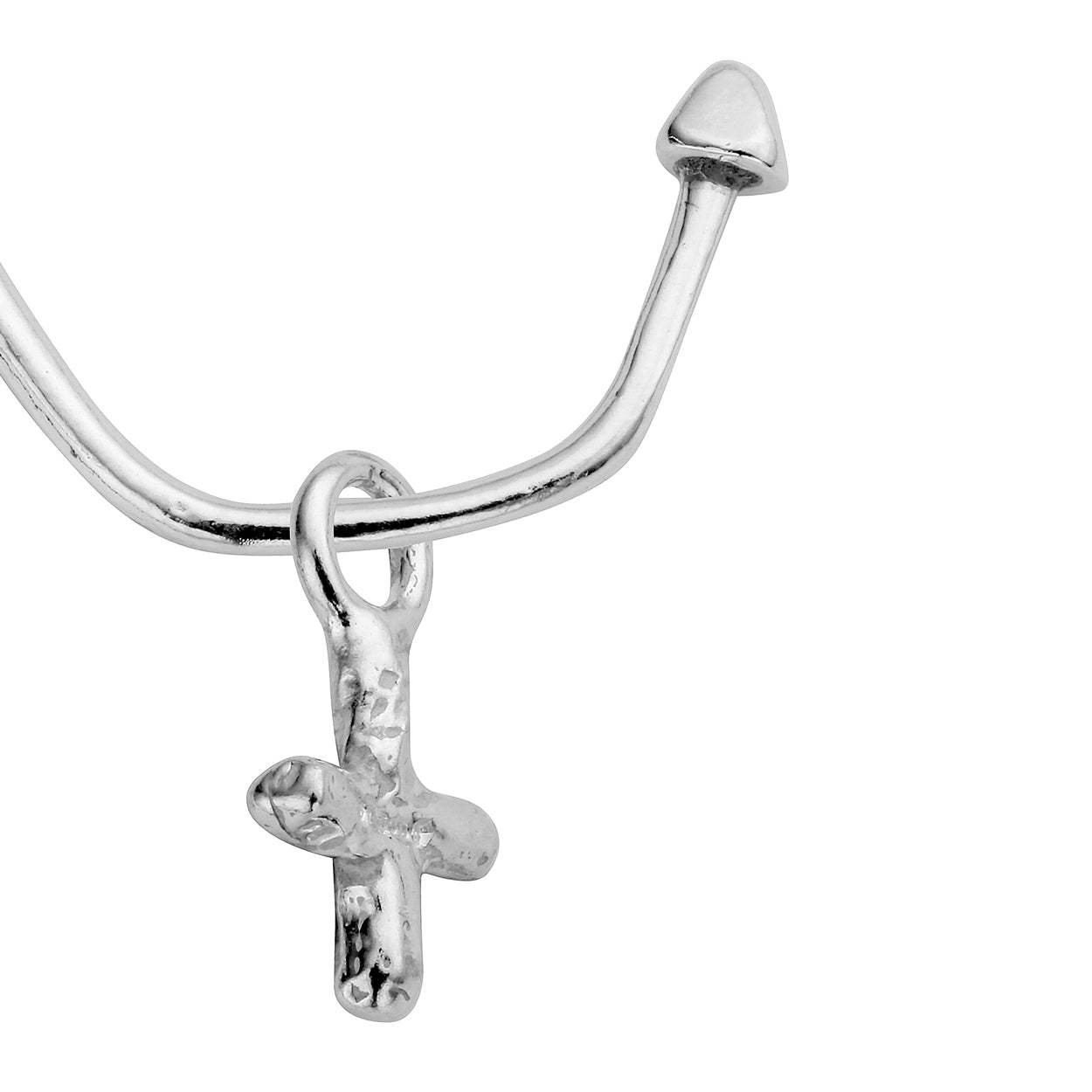 Maxi Cupid Hoops With Mini Kiss Charms