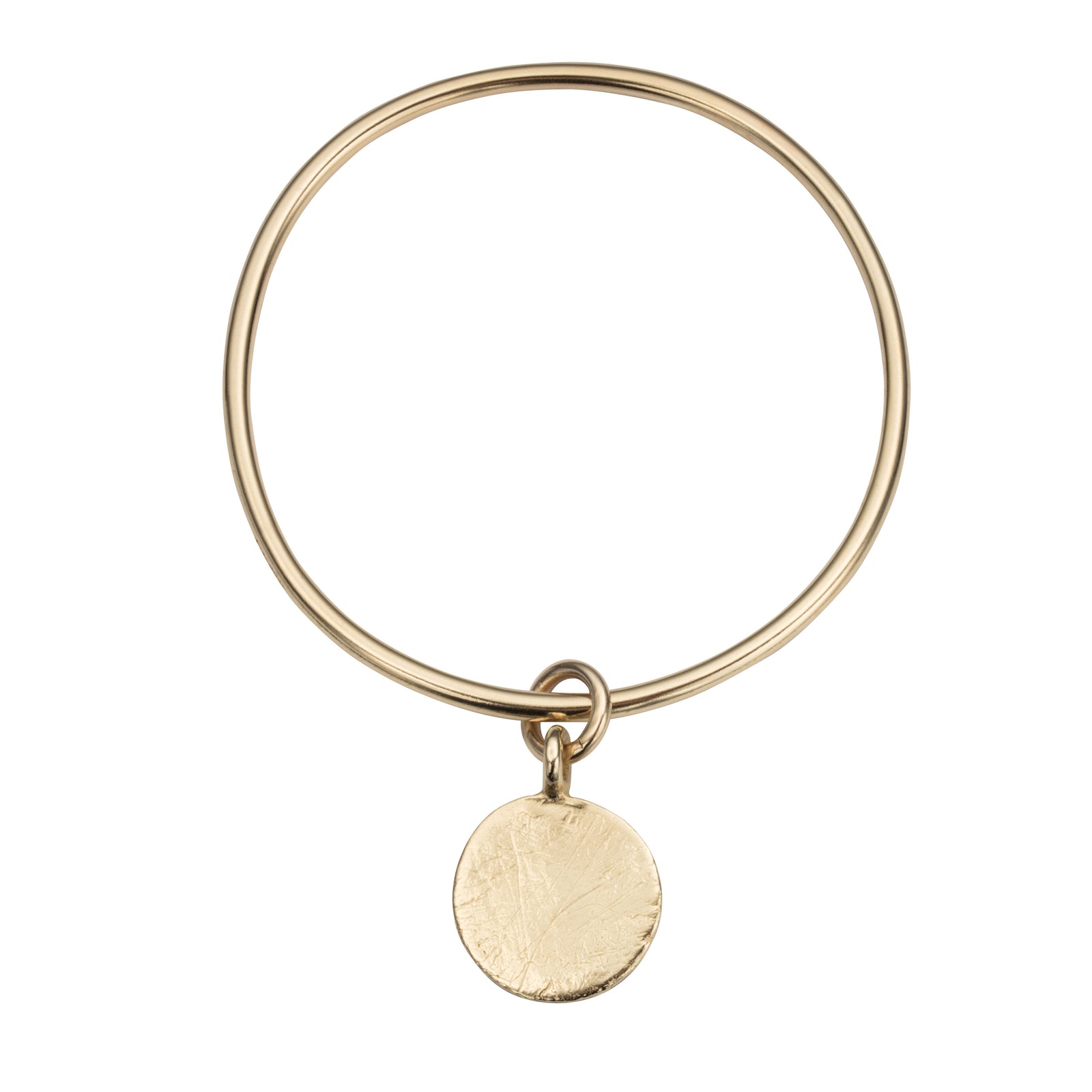 Gold Large Moon Bangle