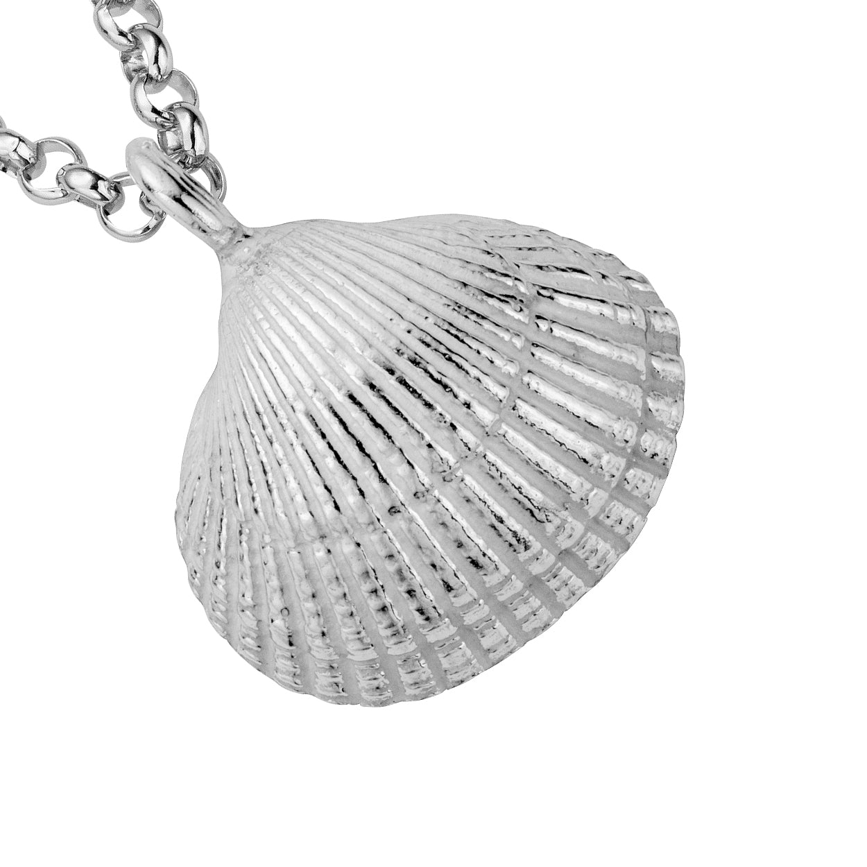 Silver Maxi Shell Charm