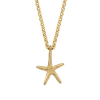 Gold Medium Starfish Necklace