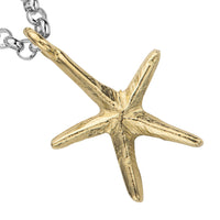 Silver & Gold Maxi Starfish Necklace (18 inch)
