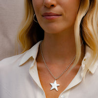 Silver Maxi Star Necklace