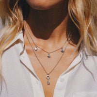 Silver Medium Dreamer's Key Necklace