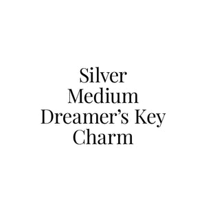 Silver Medium Dreamer's Key Charm
