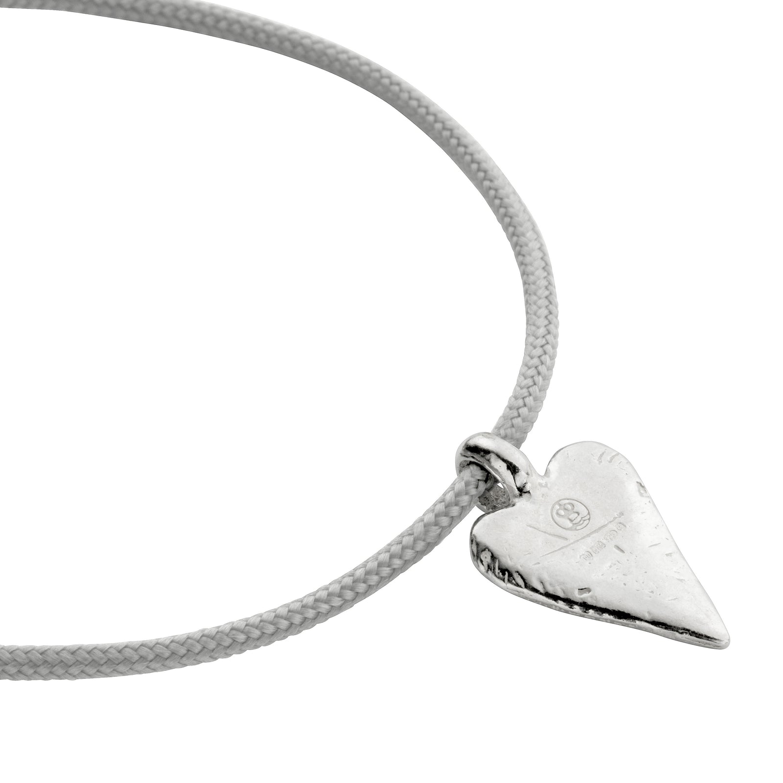 Silver Medium Heart Sailing Rope