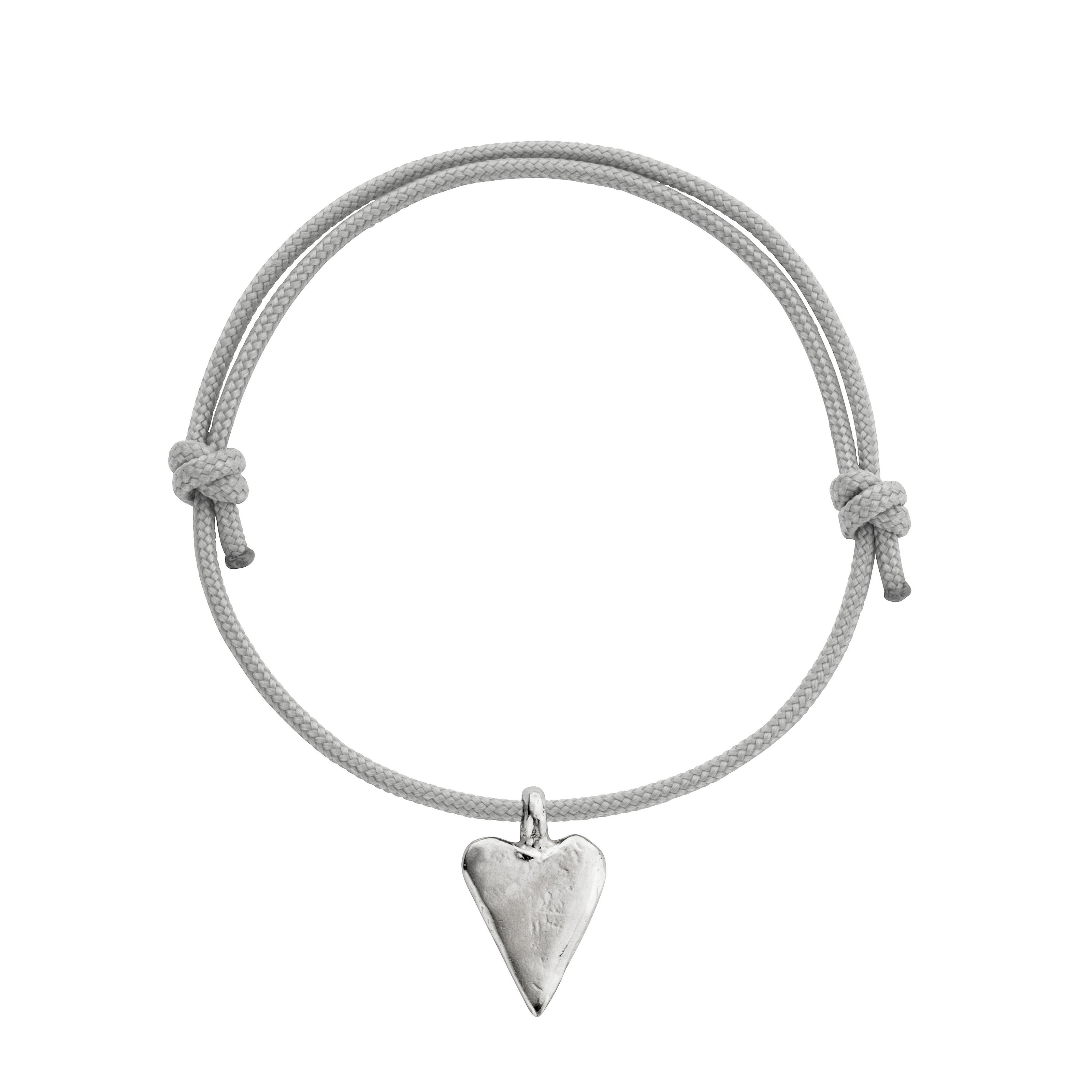 Silver Medium Heart Sailing Rope