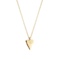 Gold Medium Heart Necklace