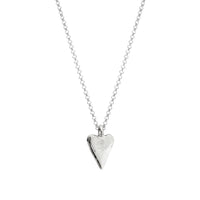 Silver Medium Heart Necklace