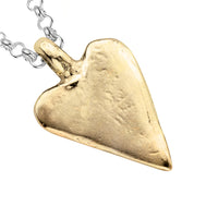 Silver & Gold Medium Heart Necklace