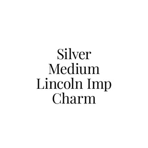 Silver Medium Lincoln Imp Charm