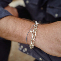 Men's Silver Mini Monaco Bracelet