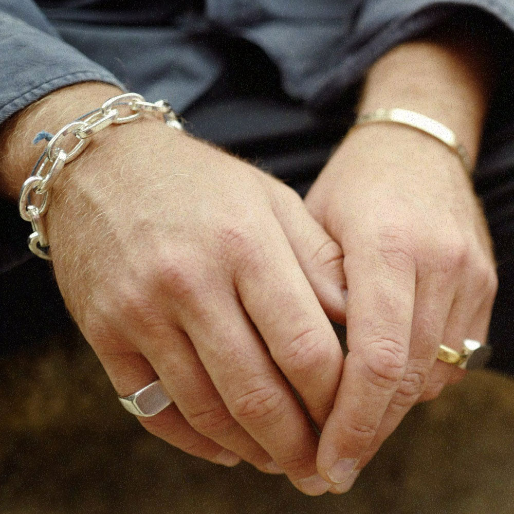 Men's Silver Monaco Bracelet