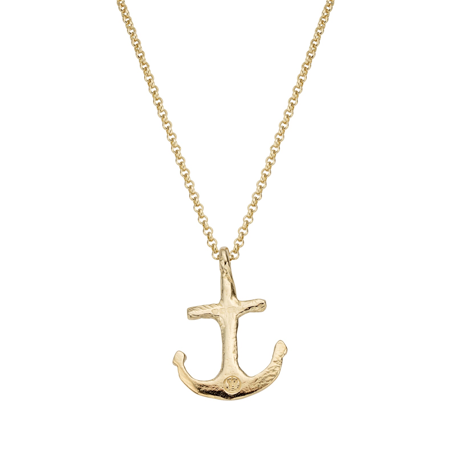 Gold Midi Anchor Necklace