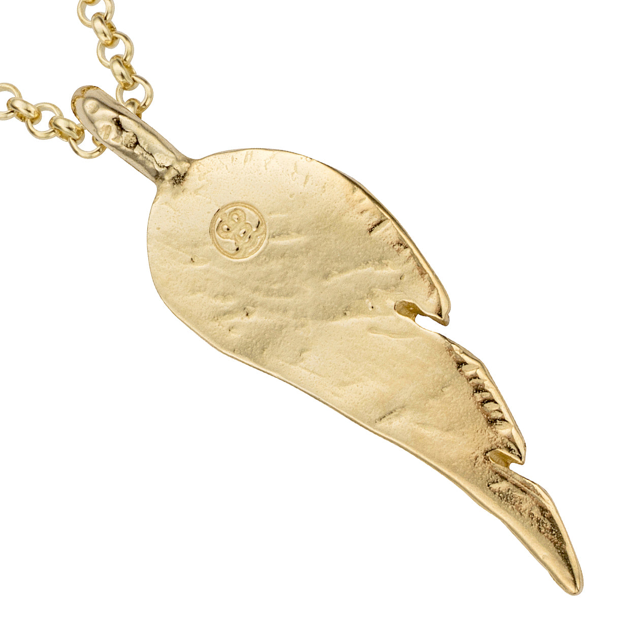 Gold Midi Angel Wing Charm