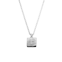 Silver Medium Cancer Horoscope Necklace