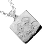 Silver Medium Cancer Horoscope Necklace