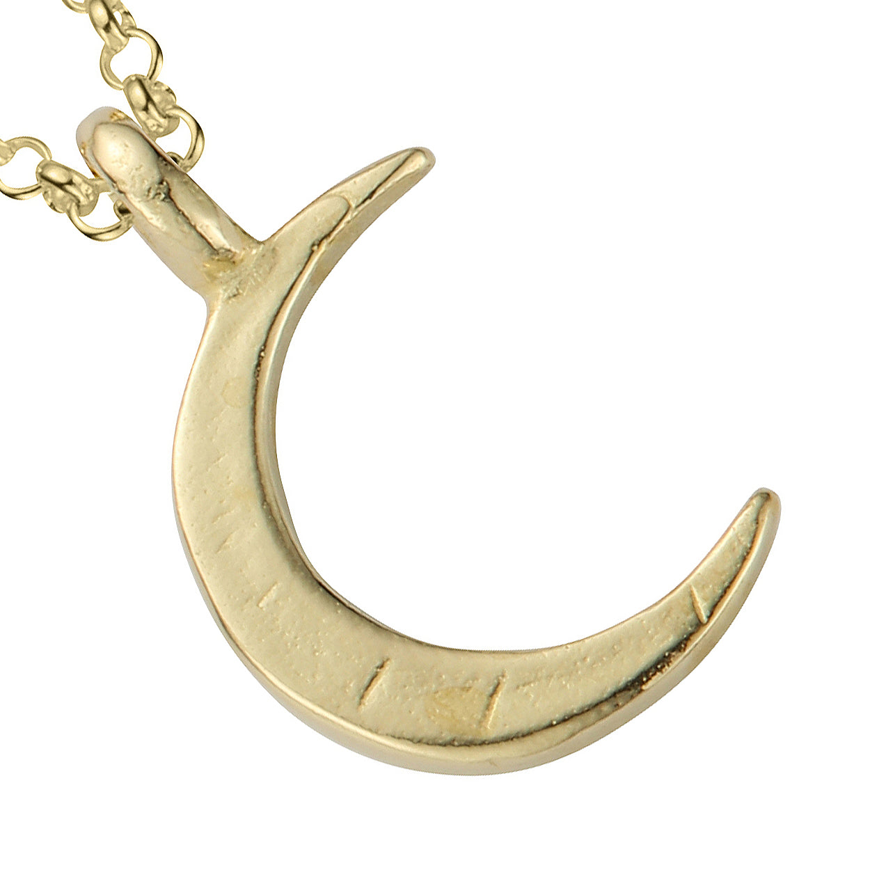 Gold Medium Crescent Moon Charm