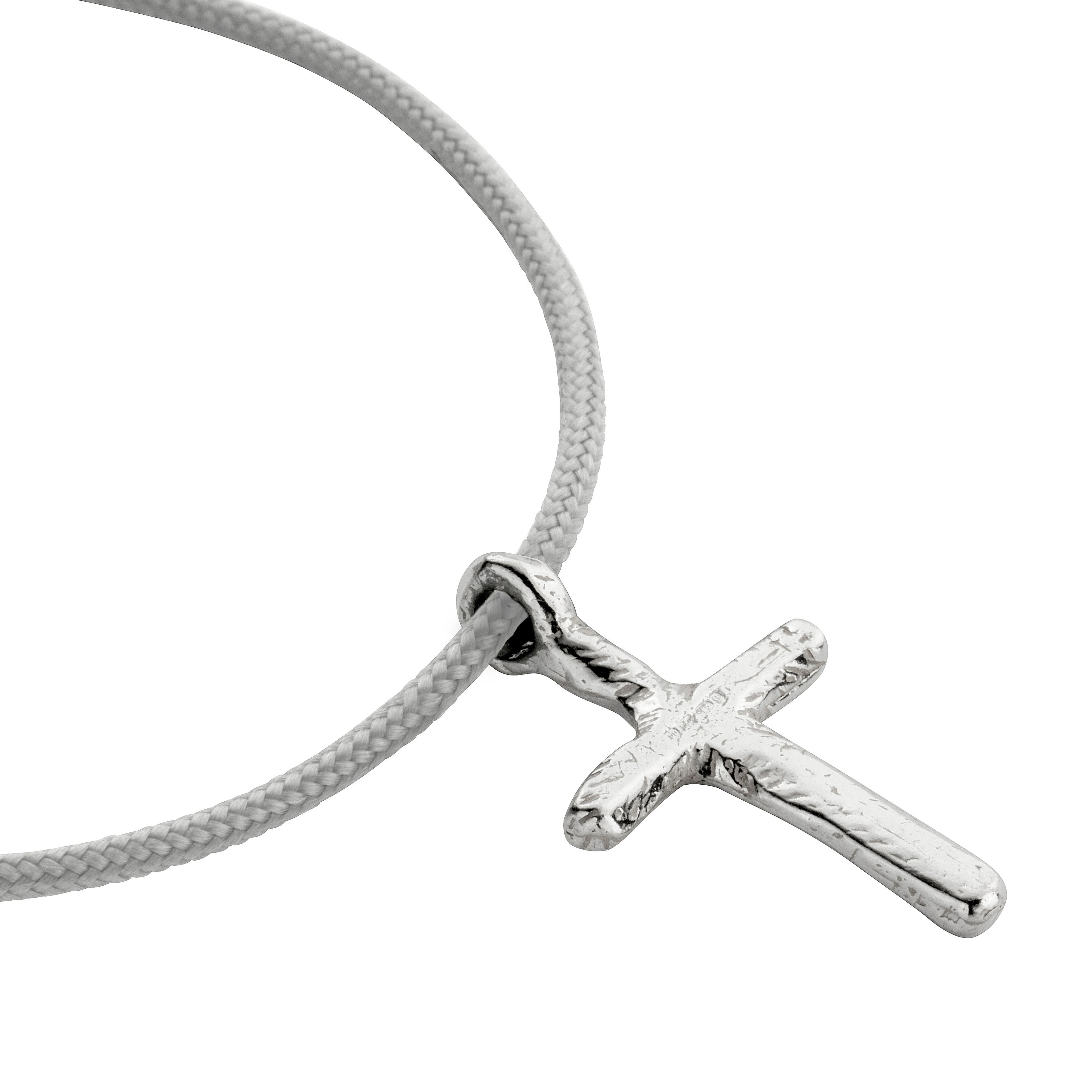 Silver Medium Cross Sailing Rope
