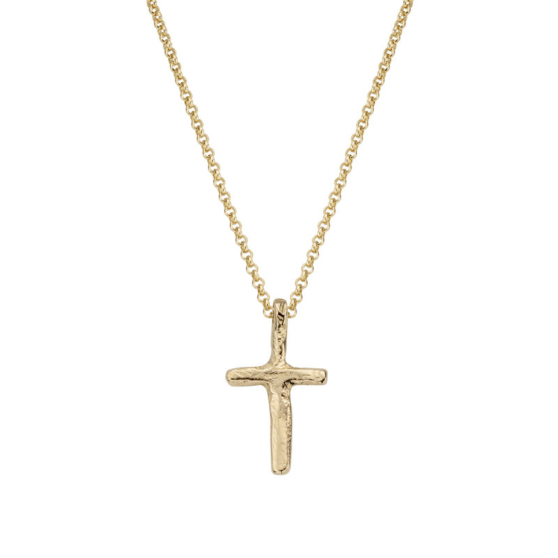 Gold Medium Cross Necklace