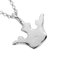 Silver Midi Crown Necklace