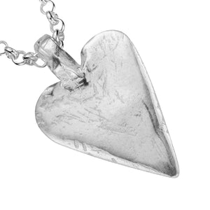 Silver Midi Heart Charm