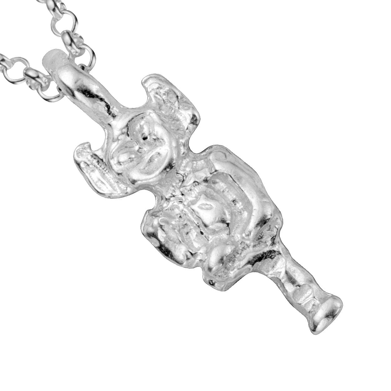 Silver Medium Lincoln Imp Necklace