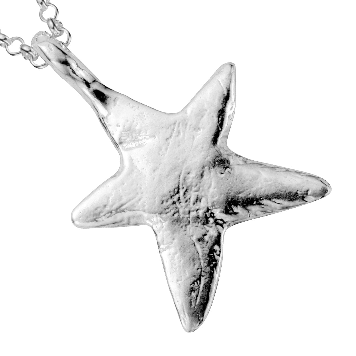 Silver Midi Star Necklace