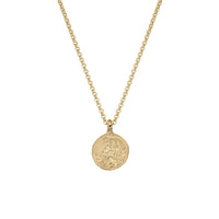 Gold Medium St Christopher Necklace