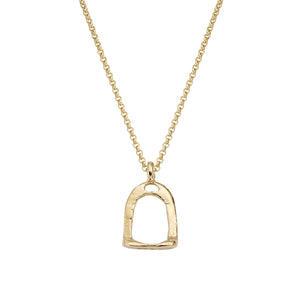 Gold Medium Original Stirrup Necklace