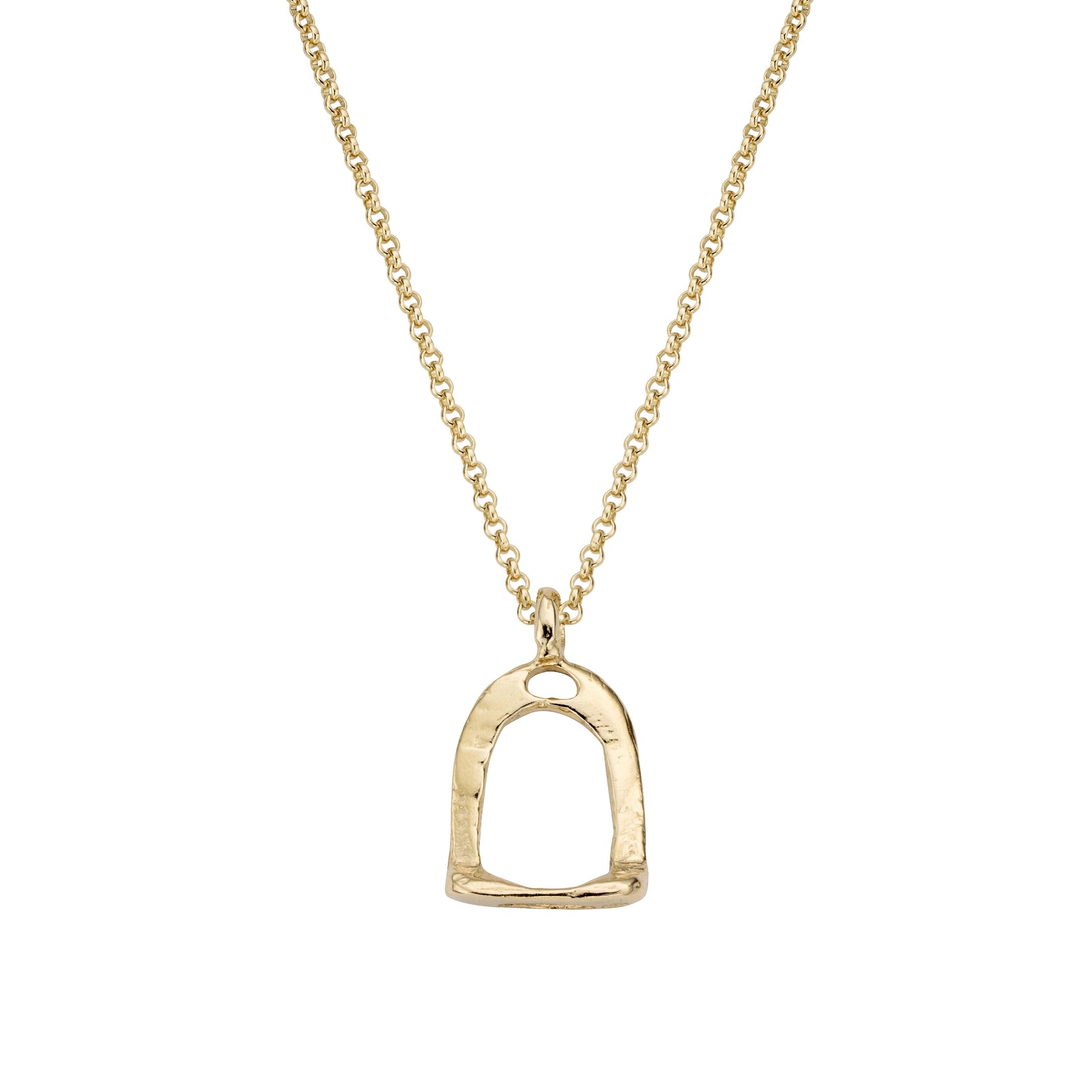 Gold Medium Original Stirrup Necklace