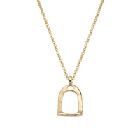 Gold Medium Original Stirrup Necklace