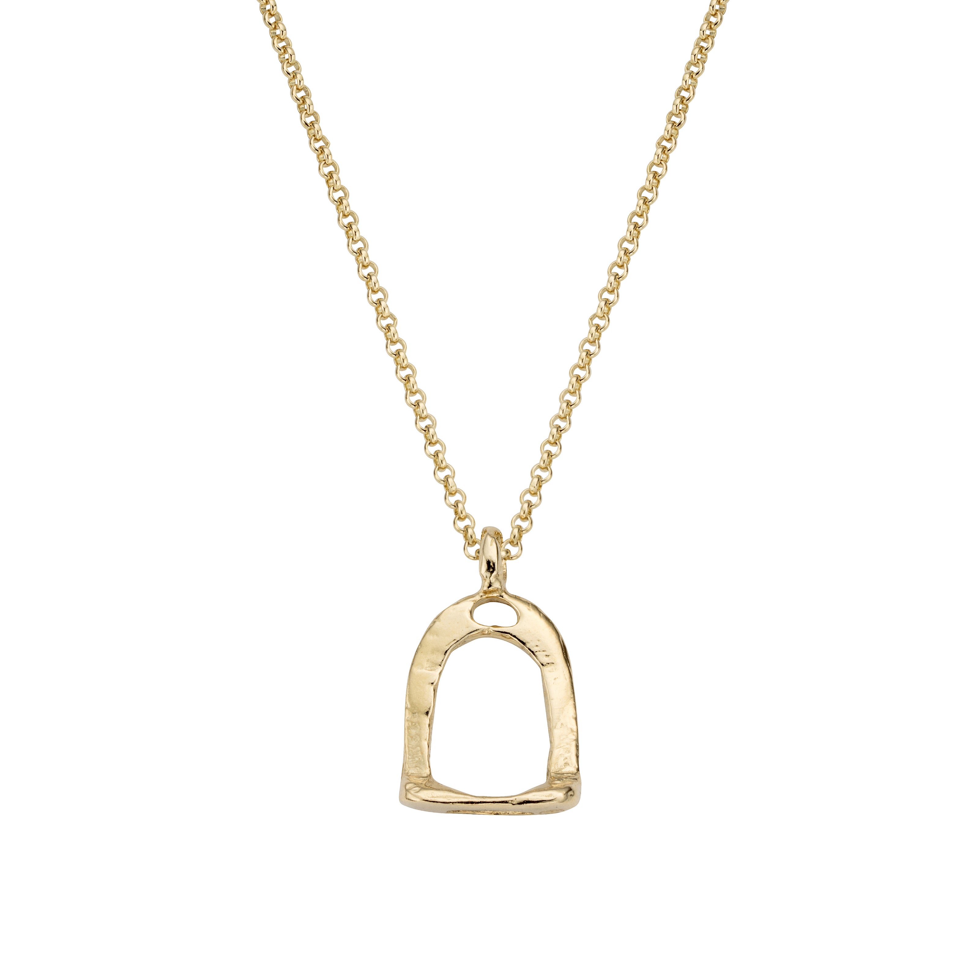 Gold Medium Original Stirrup Necklace