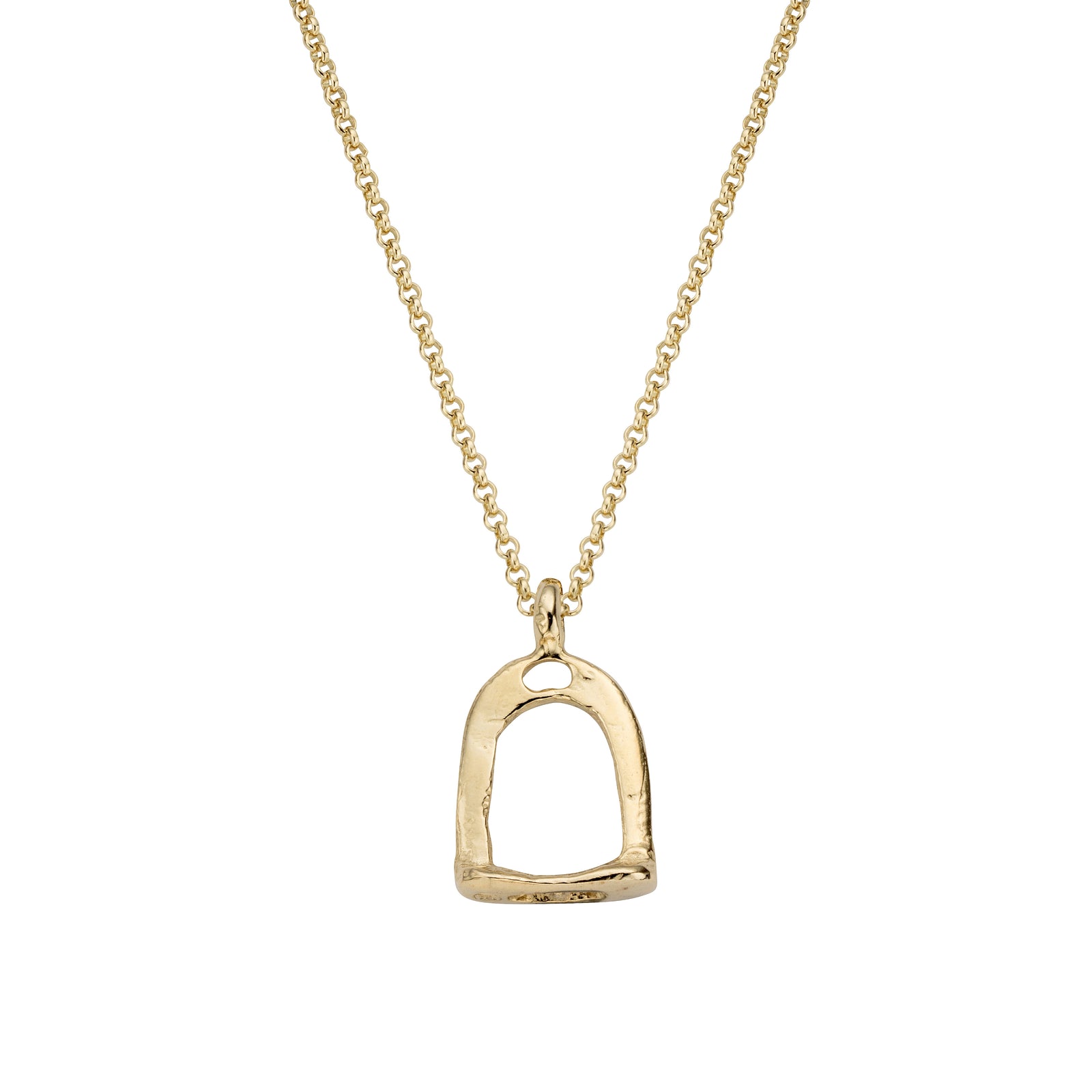 Gold Medium Original Stirrup Necklace