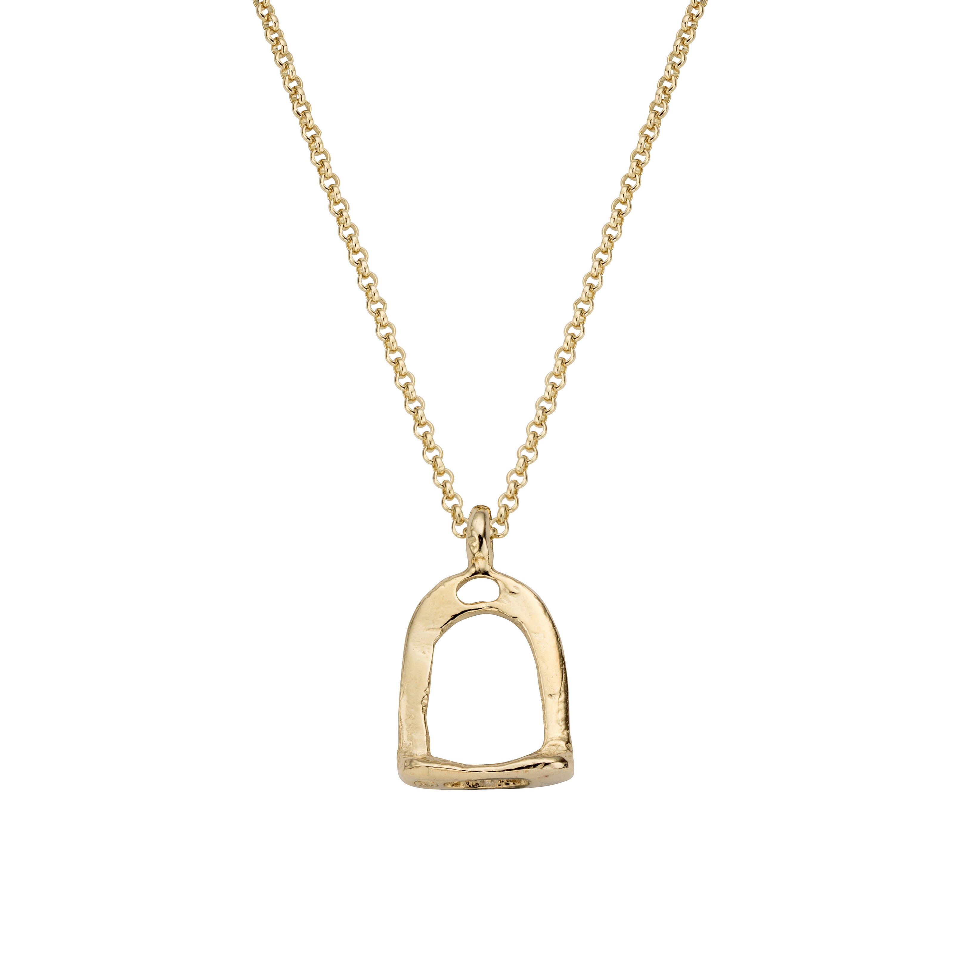 Gold Medium Original Stirrup Necklace