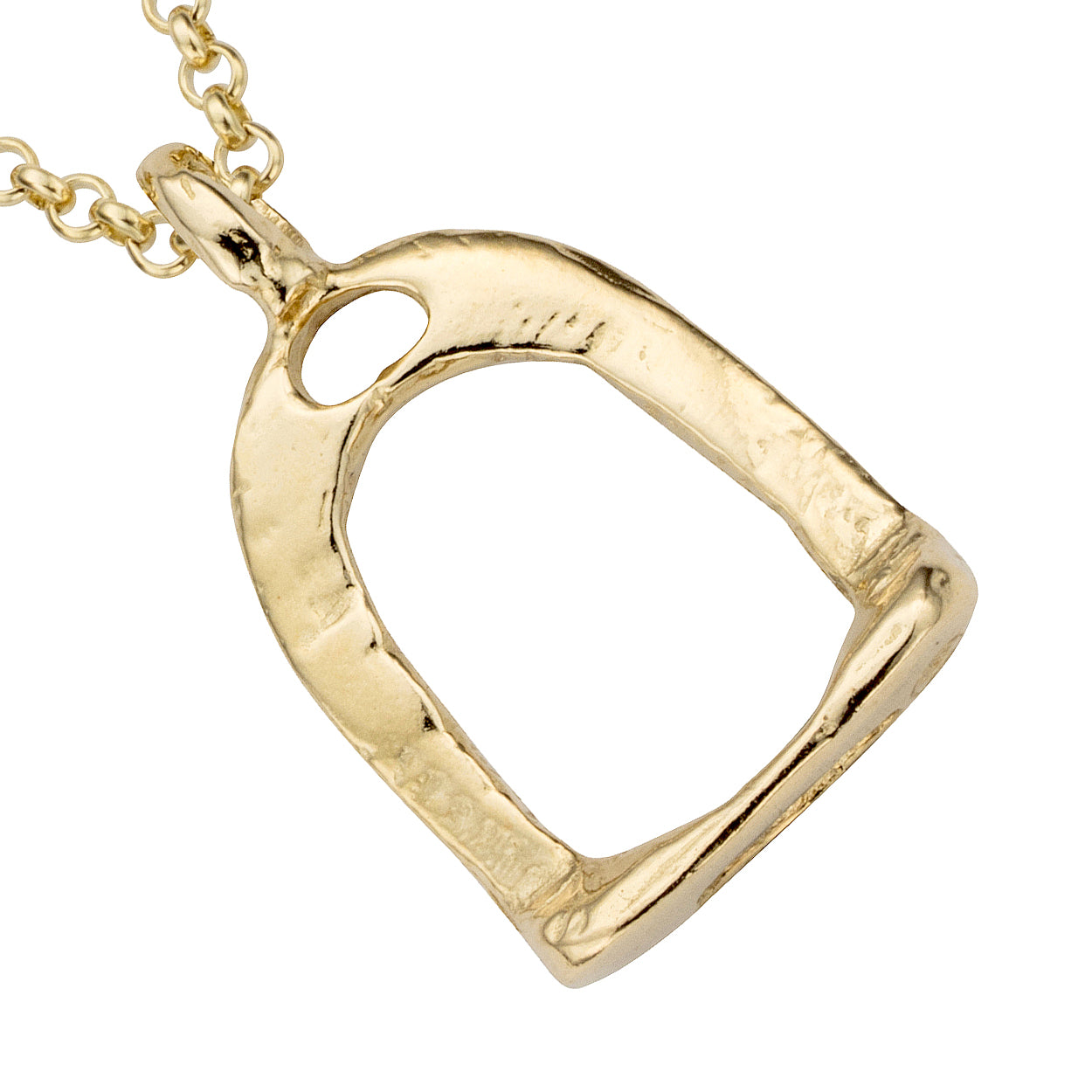 Gold Medium Original Stirrup Necklace