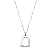 Silver Medium Original Stirrup Necklace