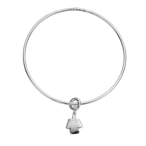 Silver Mini Angel Bangle