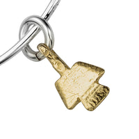 Silver & Gold Mini Angel Bangle