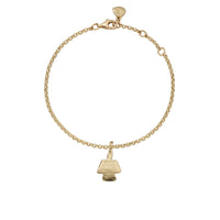 Gold Mini Angel Chain Bracelet