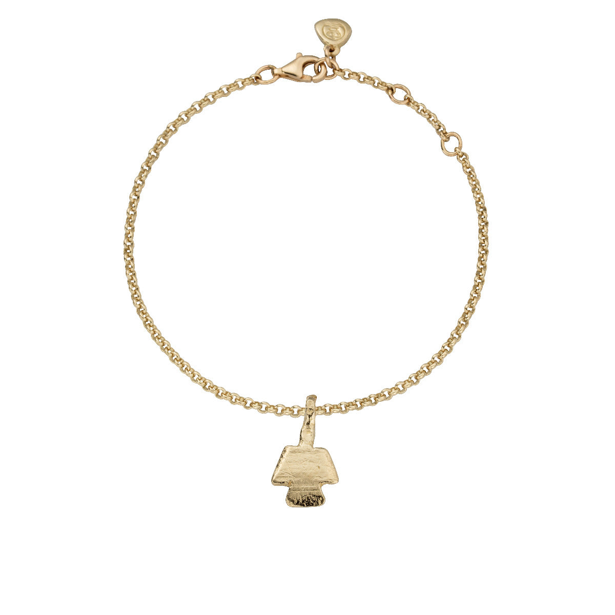 Gold Mini Angel Chain Bracelet