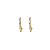 Gold Mini Cupid Hoop Earrings