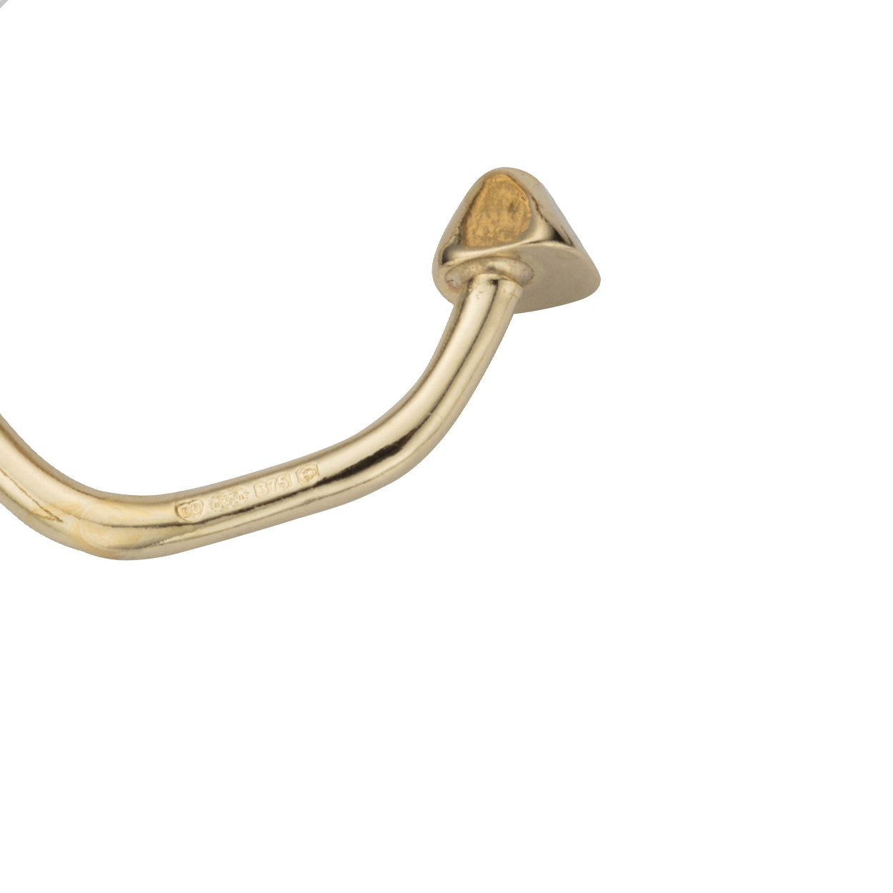 Gold Single Mini Cupid Hoop Earring