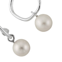 Mini Cupid Hoops With White Pearl Earring Charms
